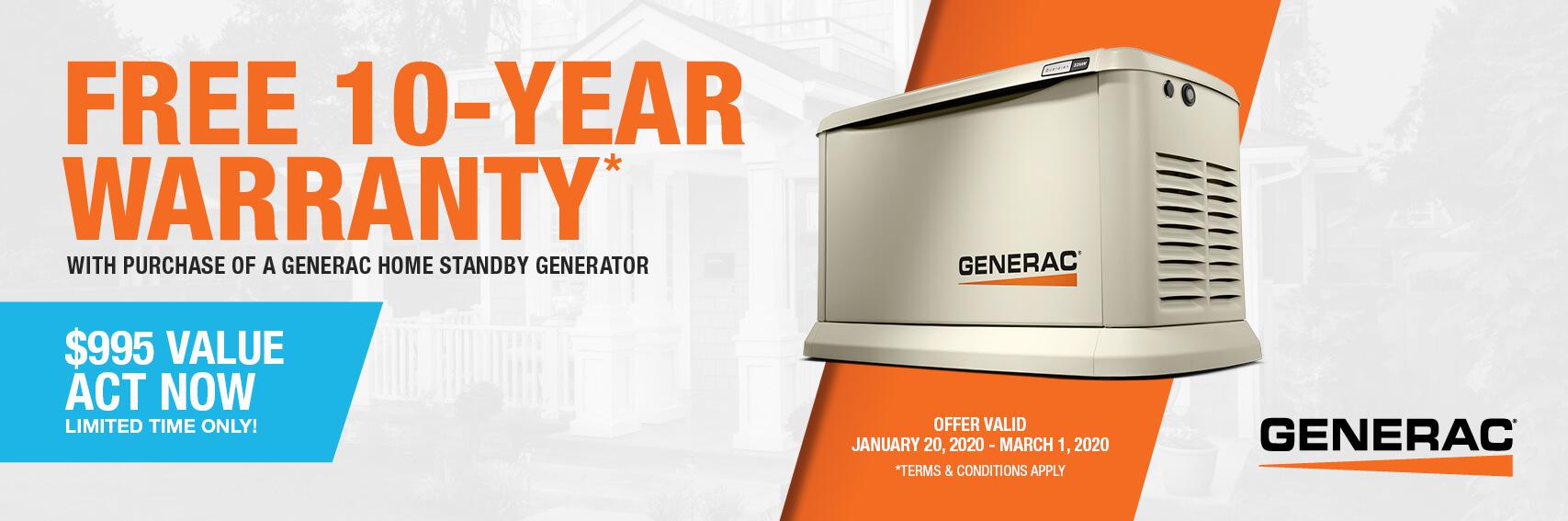 Homestandby Generator Deal | Warranty Offer | Generac Dealer | Panama City Beach, FL